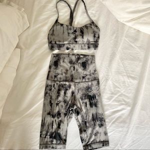 SOLD!!Lululemon sports bra and short Set